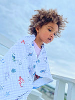 Malabar Baby Organic Reversible Snug Blanket - Sardinian Summer