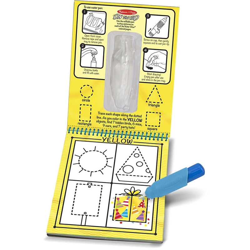 Melissa & Doug Water WOW! Water Reveal Pad - Colors & Shapes