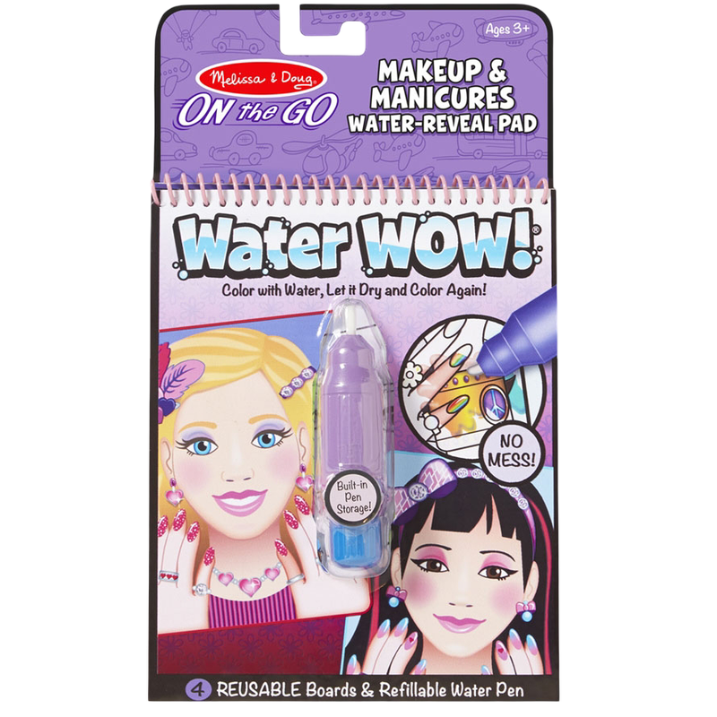 Melissa & Doug Water WOW! Water Reveal Pad - Makeup & Manicures