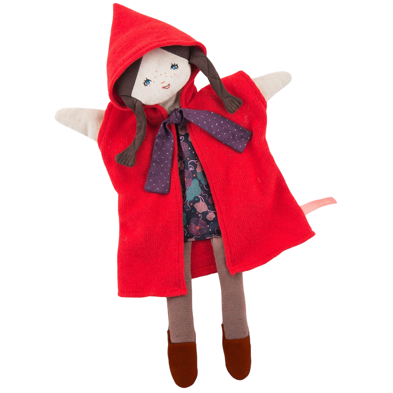 Moulin Roty Il Etait Une Fois Hand Puppet - Little Red Riding Hood 37cm