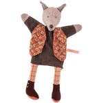 Moulin Roty Il Etait Une Fois Hand Puppet - The Gentleman Wolf 34cm