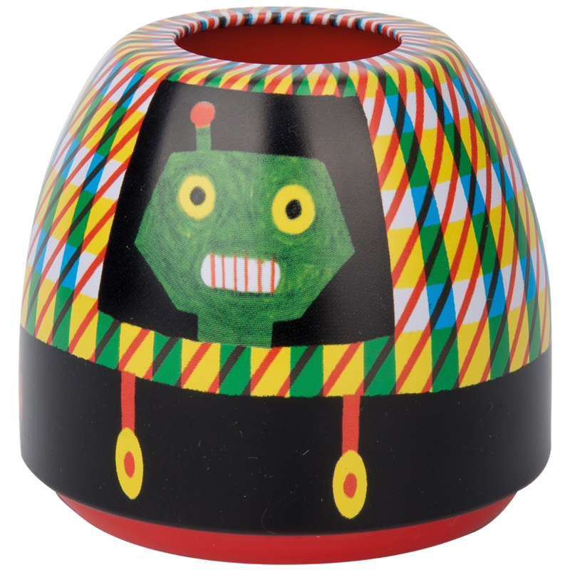 Moulin Roty Les Jouets 金屬紅色太空船棱鏡 6x5 厘米