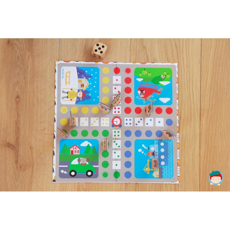 Moulin Roty Les Popipop Ludo Game 24.5x16cm