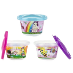 Nuby Wash or Toss Snack Cups with Lids (120ml x 6) - Girl Assortment