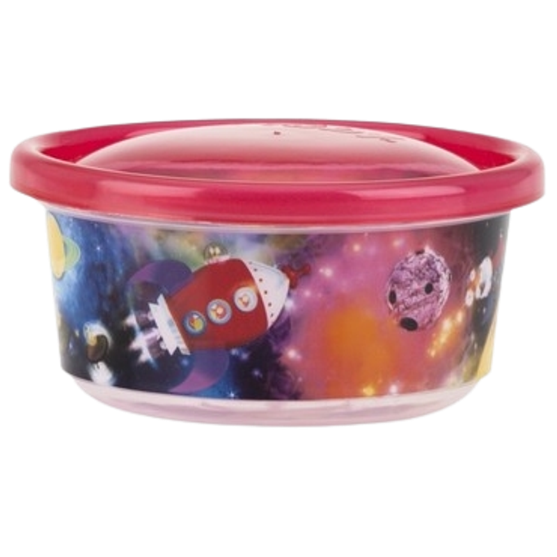 Nuby Wash or Toss Stackable Bowls with Lids (300ml x 6) - Boy
