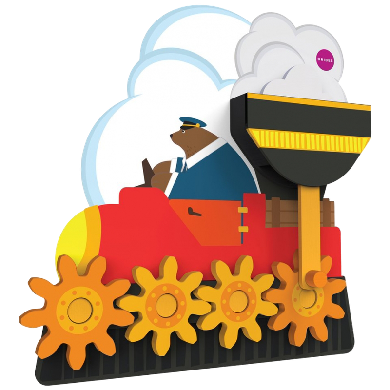 Oribel VertiPlay Round & Round Goes Mr. Bear