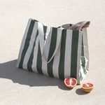 SUNNYLiFE Carryall Beach Bag - The Vacay Olive Stripe