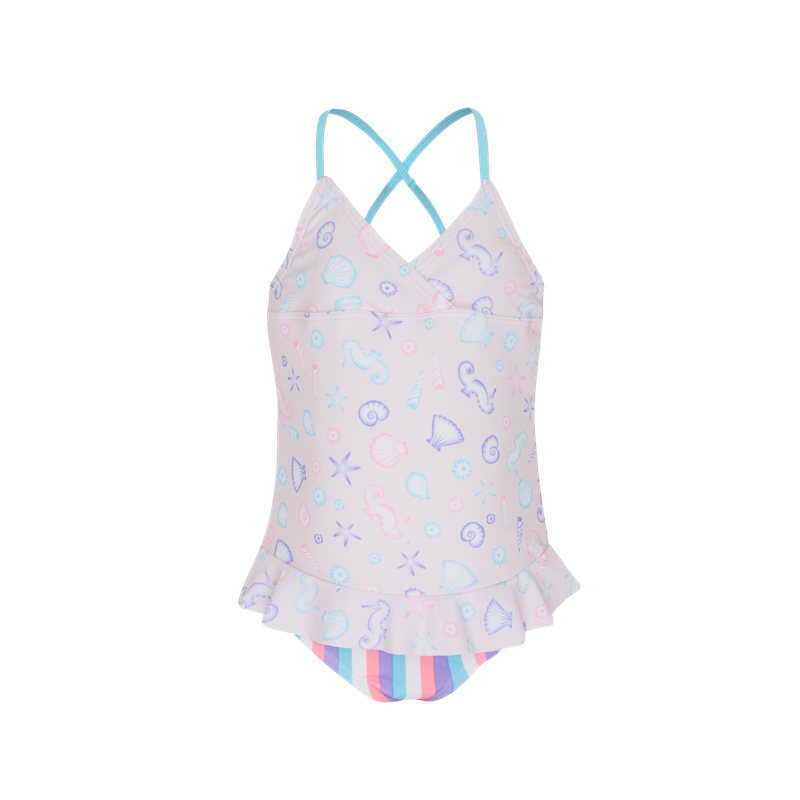 Platypus Sherbet Shore UPF50+ Skirted Swimsuit