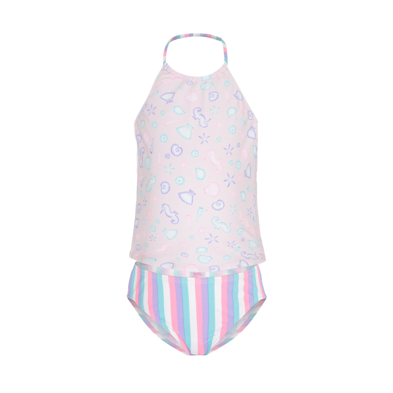 Platypus Sherbet Shore UPF50+ Hi Neck Tankini