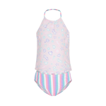 Platypus Sherbet Shore UPF50+ Hi Neck Tankini
