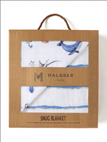 Malabar Baby Organic Reversible Snug Blanket - Sardinian Summer