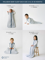 Malabar Baby Wearable Baby Sleep Bag - Fort Blue