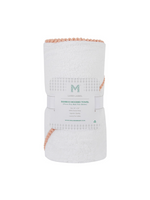 Malabar Baby Bamboo Pom Pom Hooded Towel - Peach