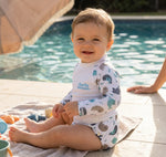 Charlie Banana Rash Guard White + Seally