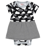 Skip Hop Star-Struck Skirted SS Bodysuit-Cloud