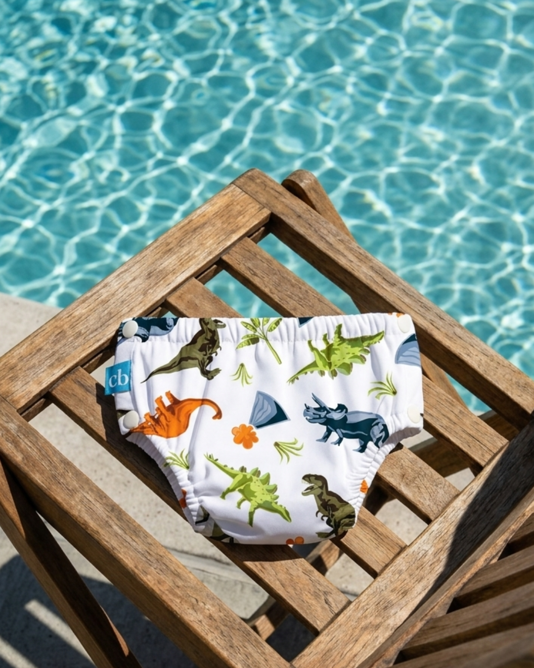 Charlie Banana Reusable Swim Diaper Drawstring - Dinosaurs