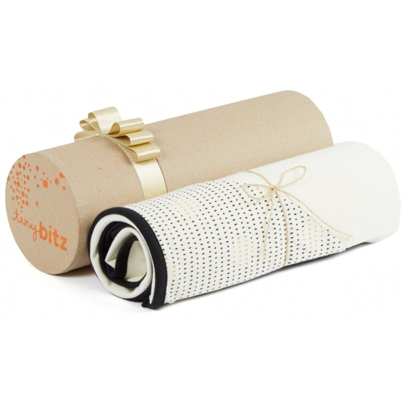 TinyBitz 連帽毯（點點圖案）95x95厘米