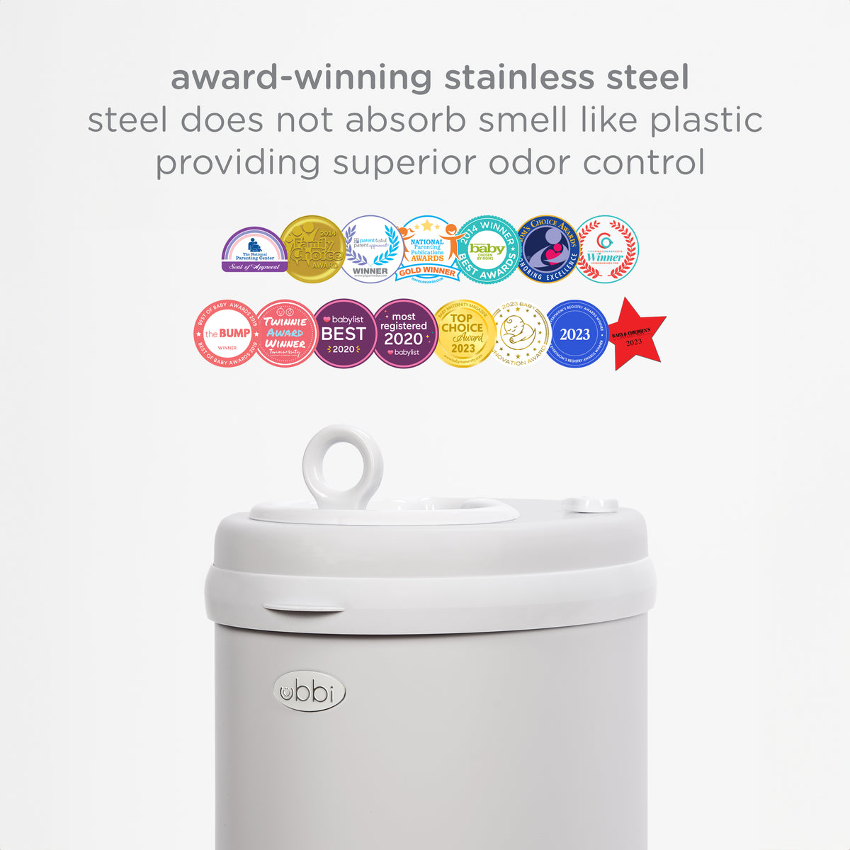 Nappy Pail - Matte Grey