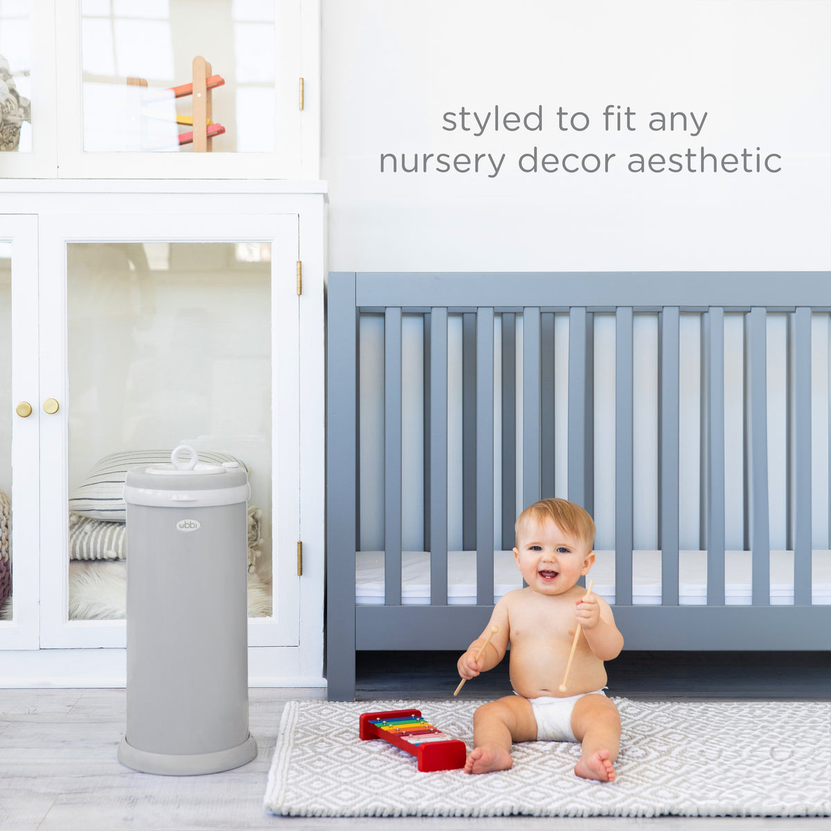 Nappy Pail - Matte Grey