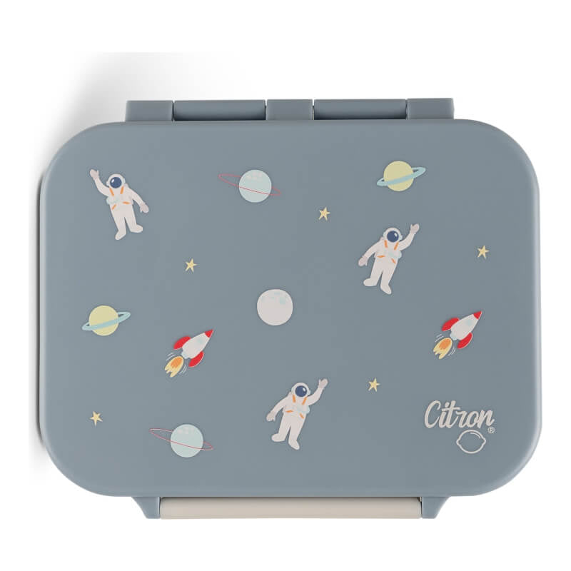 Citron Absolut Tritan Snackbox with 3 Compartments - Spaceship