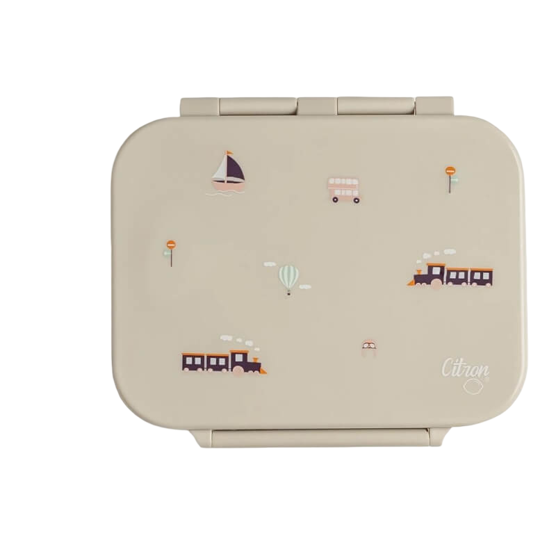 Citron Absolut Tritan Snackbox with 3 Compartments - Vehicles