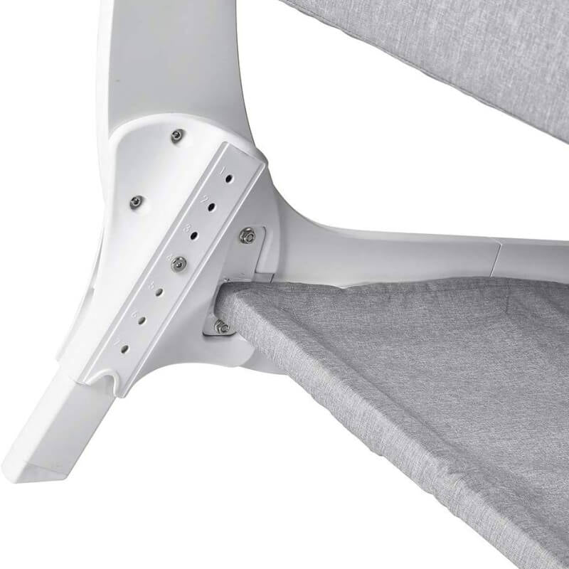 Shnuggle Air Bedside Crib - Dove Grey