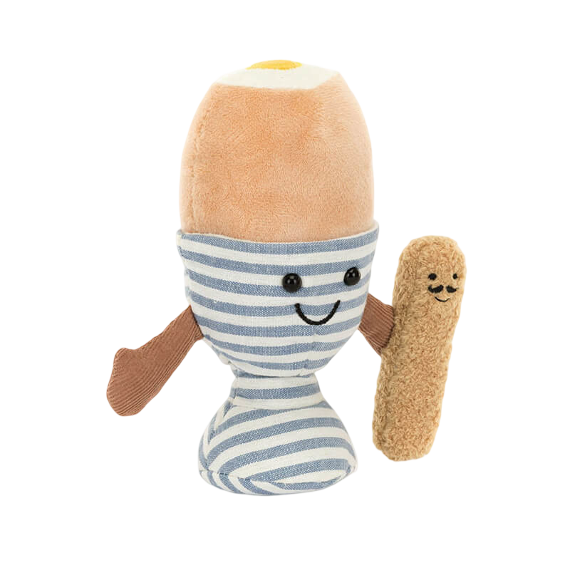 Jellycat Amuseables Eggetha 蛋和長矛士兵 16x12x6厘米