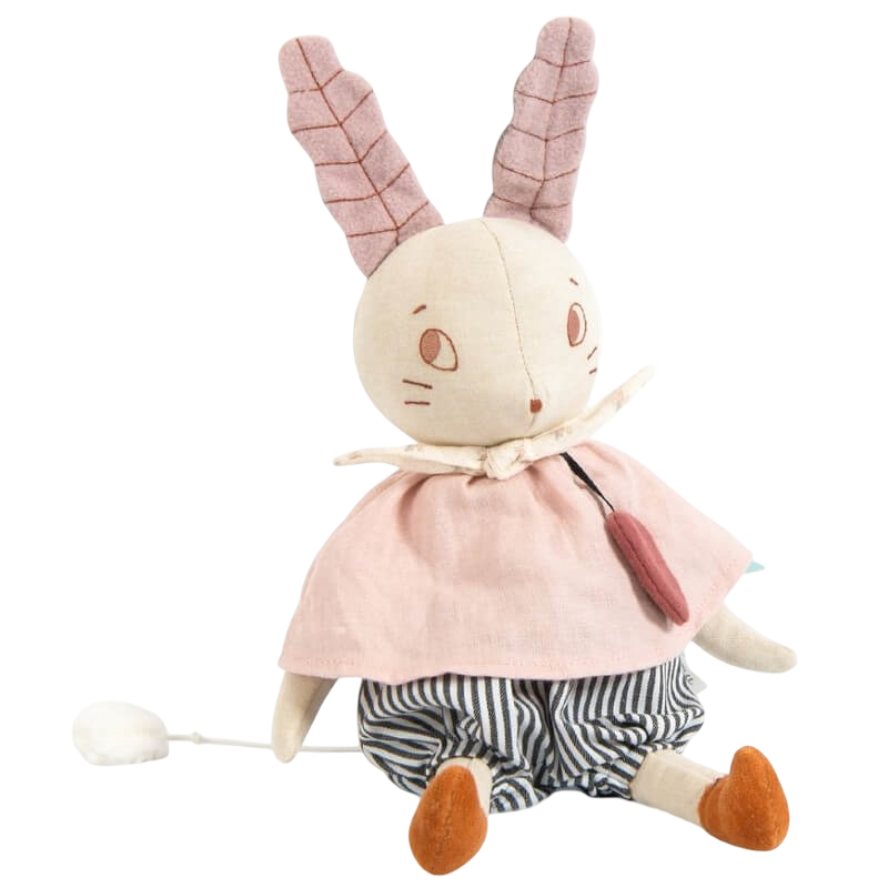 Moulin Roty Apres La Pluie Musical Rabbit 36cm