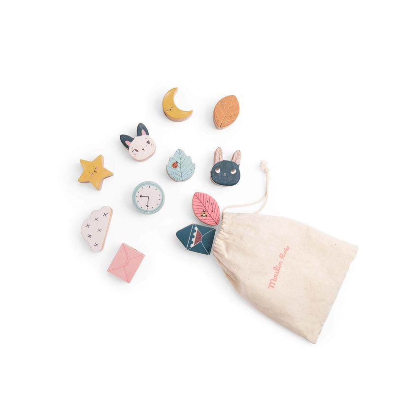 Moulin Roty Apres La Pluie Wooden Lacing Beads