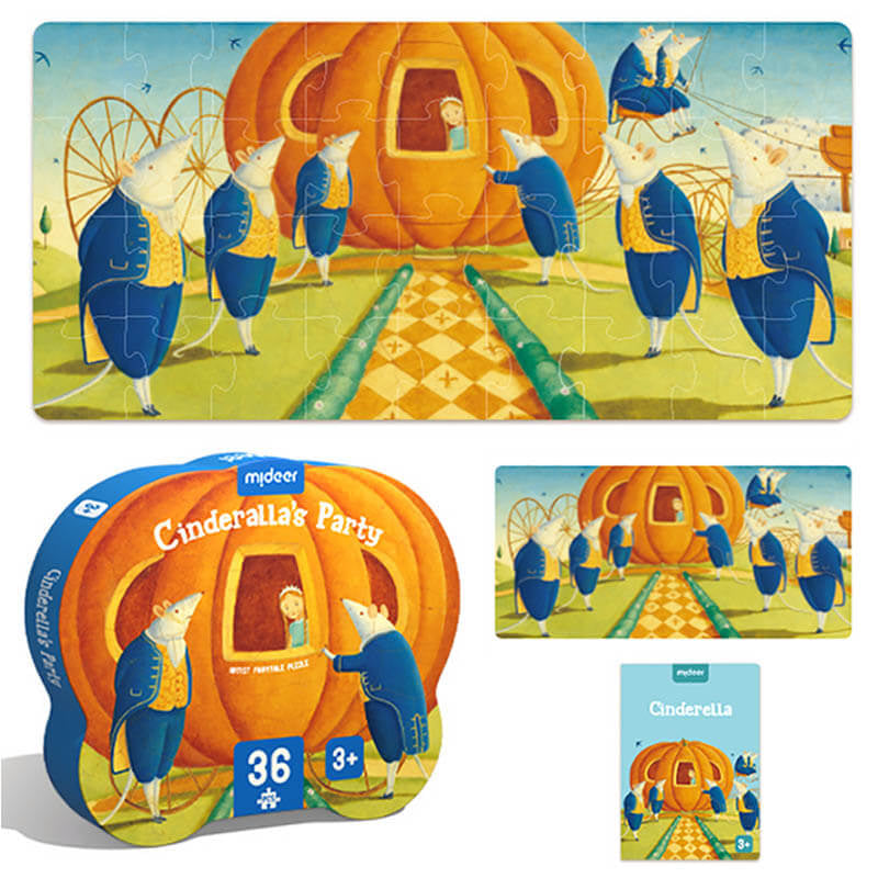 Mideer Artists Fairytale Puzzle - Cinderallas Party 36-Pieces