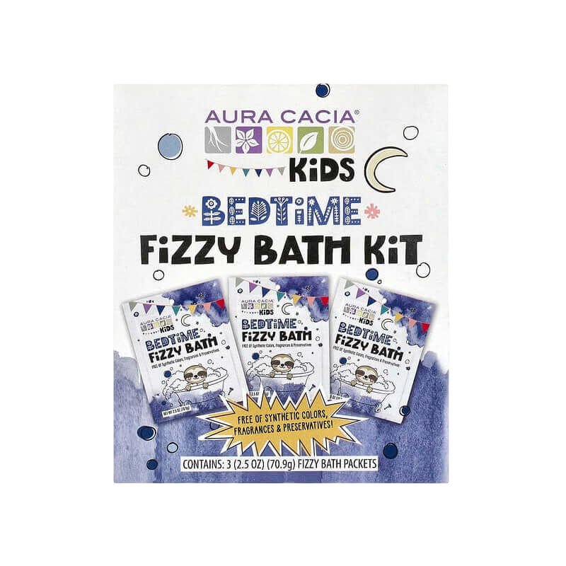 Aura Cacia Kids Bedtime Fizzy Bath Kit