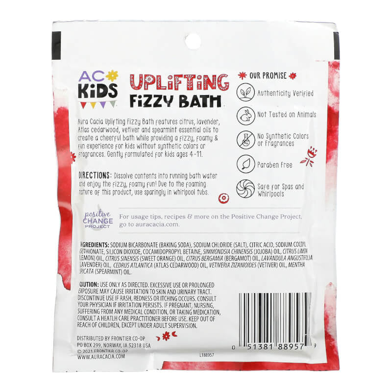 Aura Cacia Kids Fizzy Bath Uplifting 2.5 oz (70.9 g)