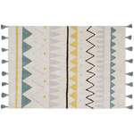 Lorena Canals 可水洗地毯 Azteca 天然復古藍 120x160厘米
