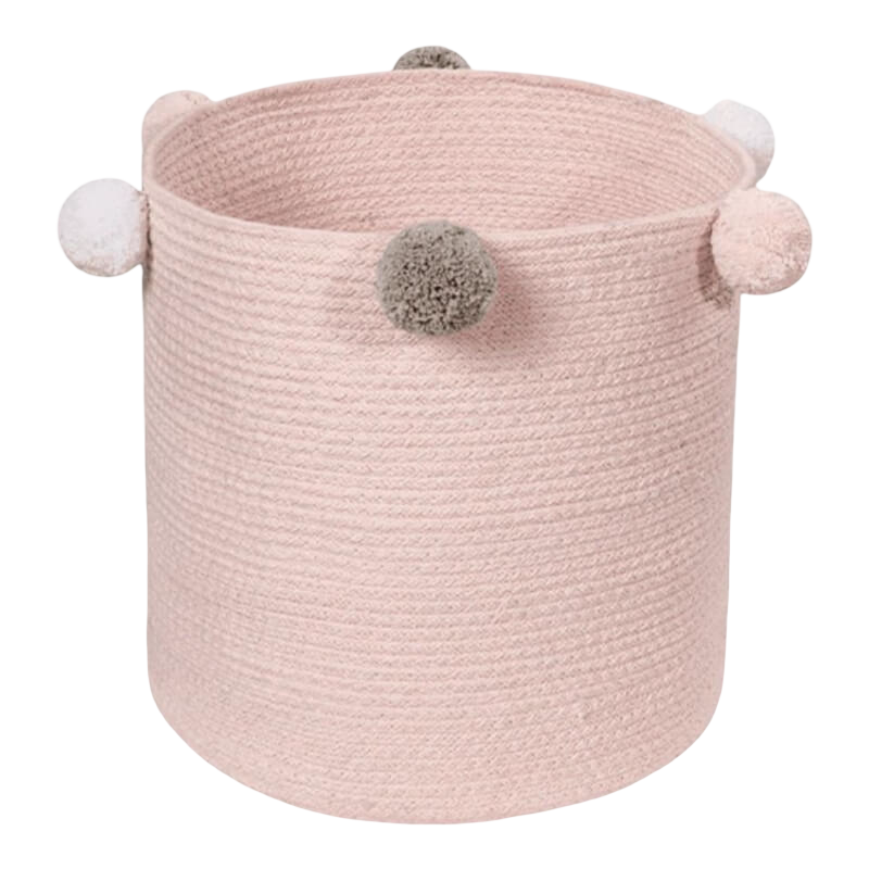 Lorena Canals Baby Basket Bubbly Pink Ø30x30cm