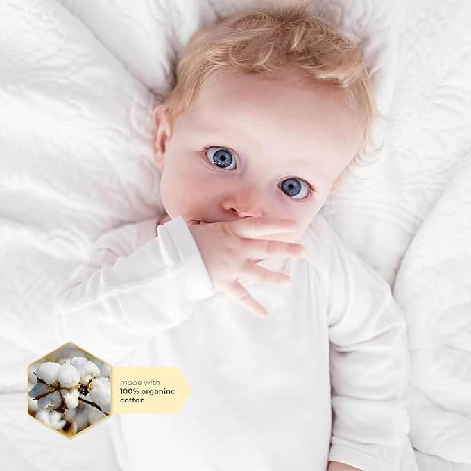 Burt's Bees Baby Bodysuits Cloud