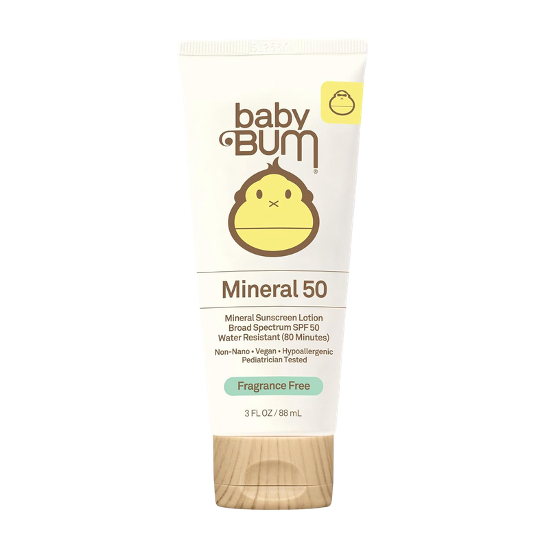 Sun Bum Baby Bum 礦物防曬乳液 SPF 50 - 無香型 88毫升 (3 液體盎司)