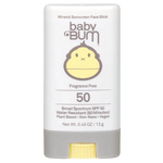 Sun Bum Baby Bum 礦物防曬乳 SPF 50 臉部防曬棒 - 無香型 13克 (0.45盎司)