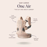 BabyBjorn ONE AIR 嬰兒背帶 - 3D 網眼