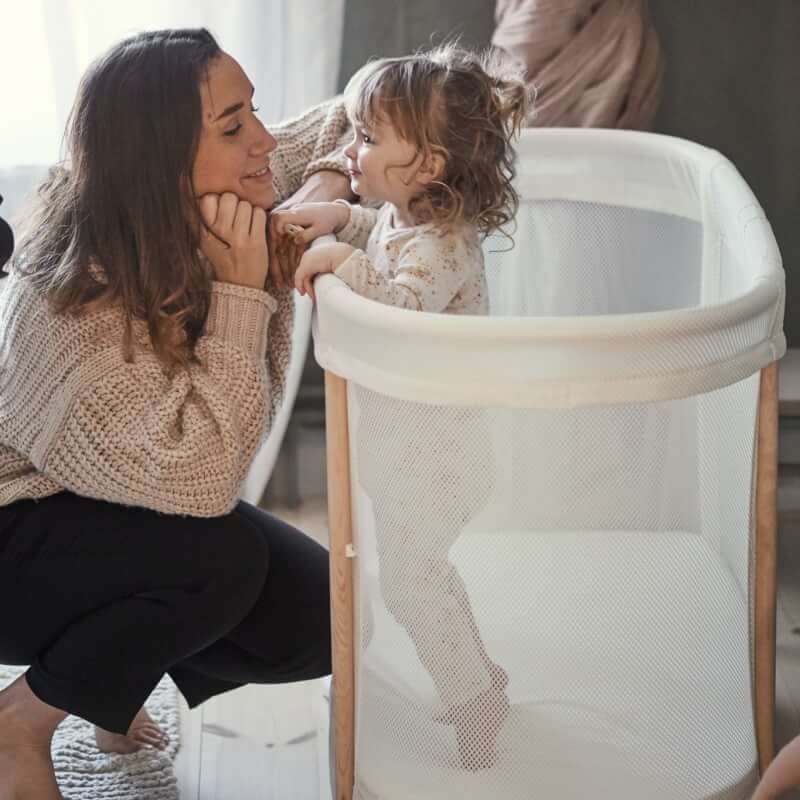 BabyBjorn Baby Crib, White (Mesh)