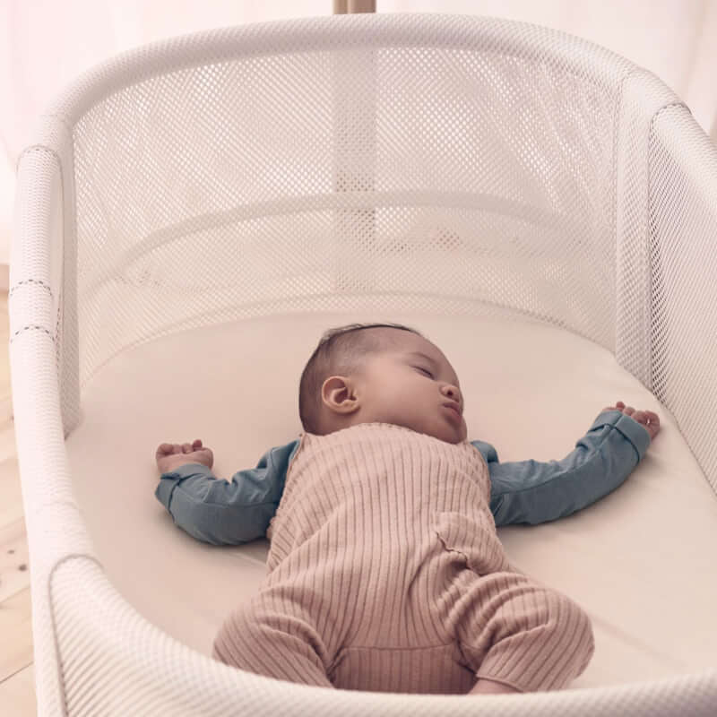 BabyBjorn 嬰兒床，白色（網狀）