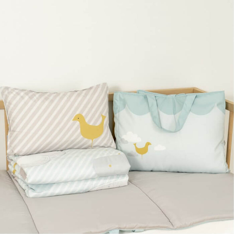 Jadaloo Anti-Dustmite Baby Portable Nap Quilt Set - Candy Blue