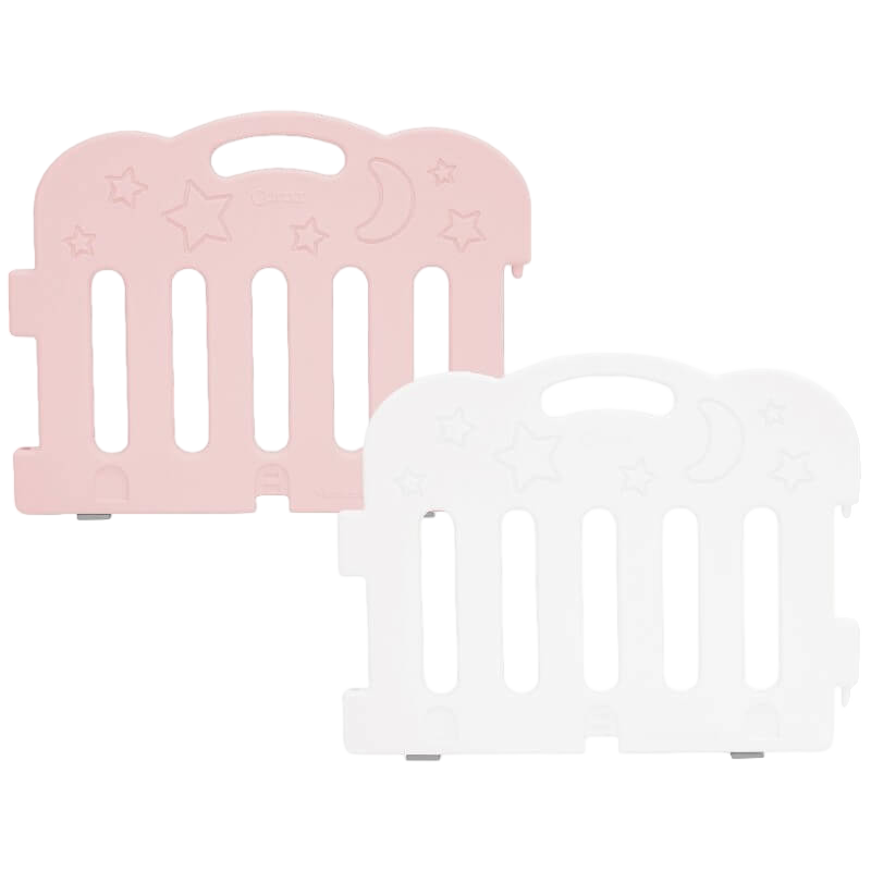 Caraz KIBEL Baby Room 2 Panels Extension Kit - Pink + White