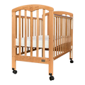 Baby Star Cozzi Baby Cot with 4" Mattress - Natural / European Beech