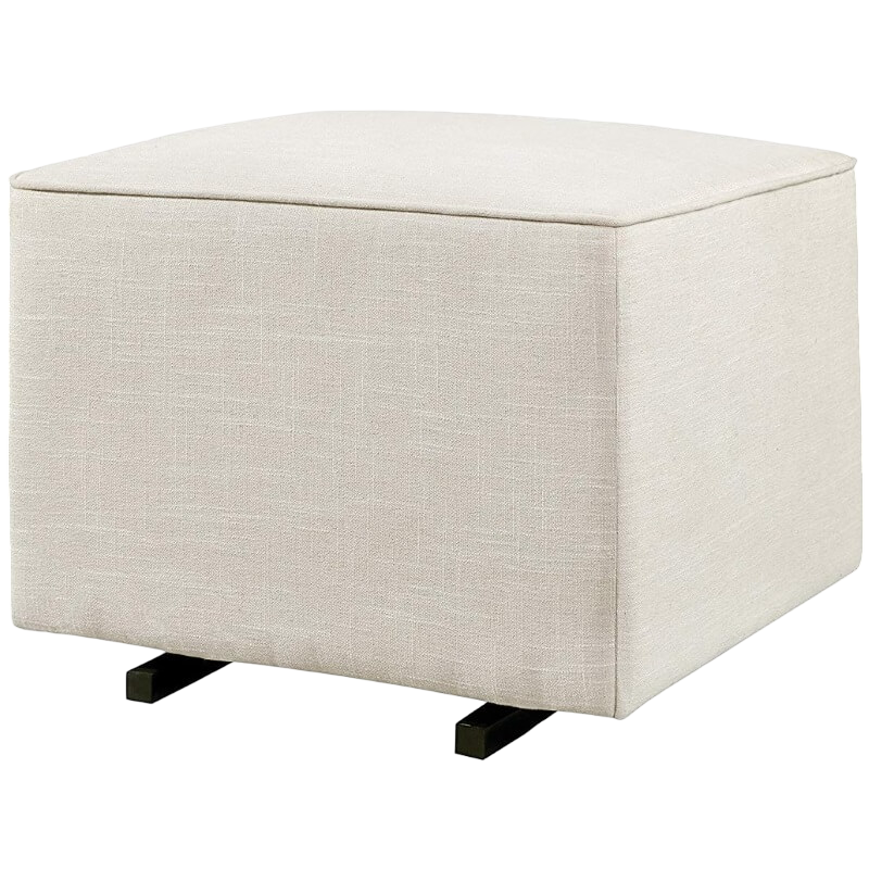 Babyletto Kiwi Gliding Ottoman - White Linen