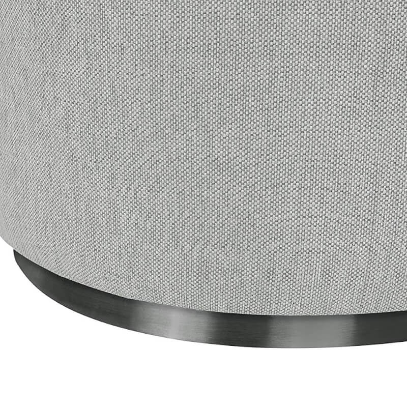 Babyletto Tuba Gliding Ottoman - Winter Grey Weave