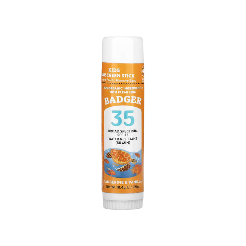 Badger Kids Sunscreen Stick SPF 35 Tangerine & Vanilla