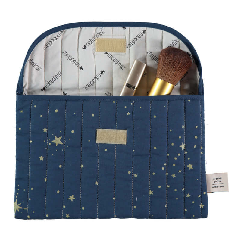 Nobodinoz Bagatelle Pouch - Gold Stella / Night Blue