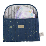 Nobodinoz Bagatelle Pouch - Gold Stella / Night Blue