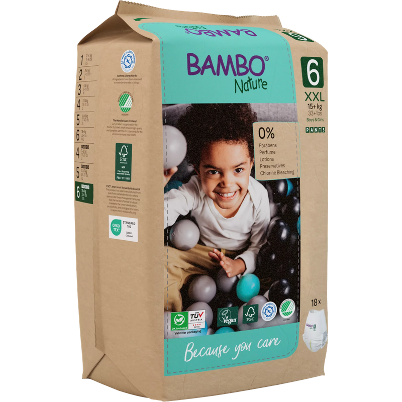 Bambo Nature Eco Training Pants - Size 6 (15+ kgs) XXL 18s