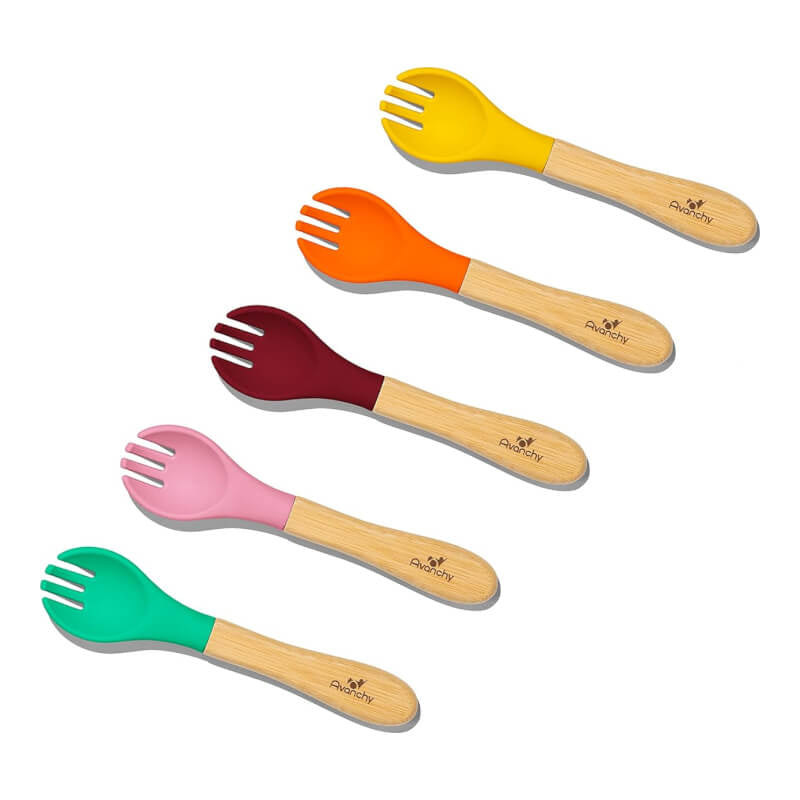 Avanchy Bamboo Baby Forks 5pc (6m+)